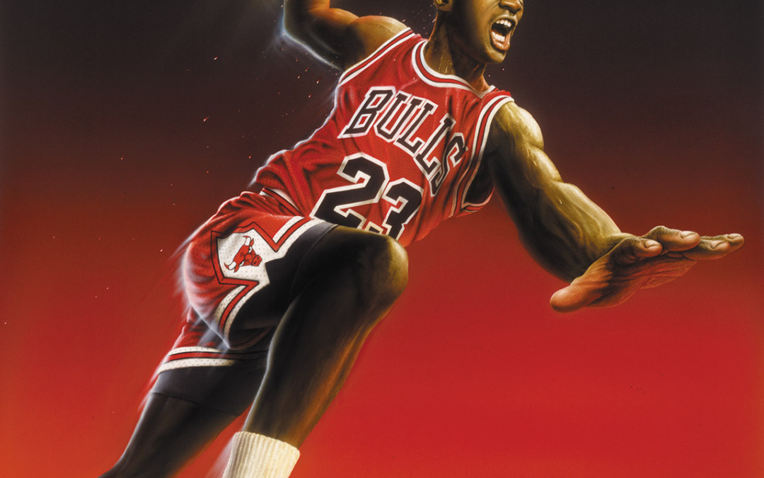 Michael Jordan Toy Package Illustration