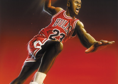 Michael Jordan Toy Package Illustration
